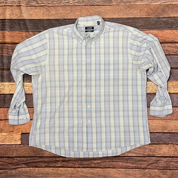 Chaps Classic Fit Button Down Long Sleeve Dress Shirt Men's
